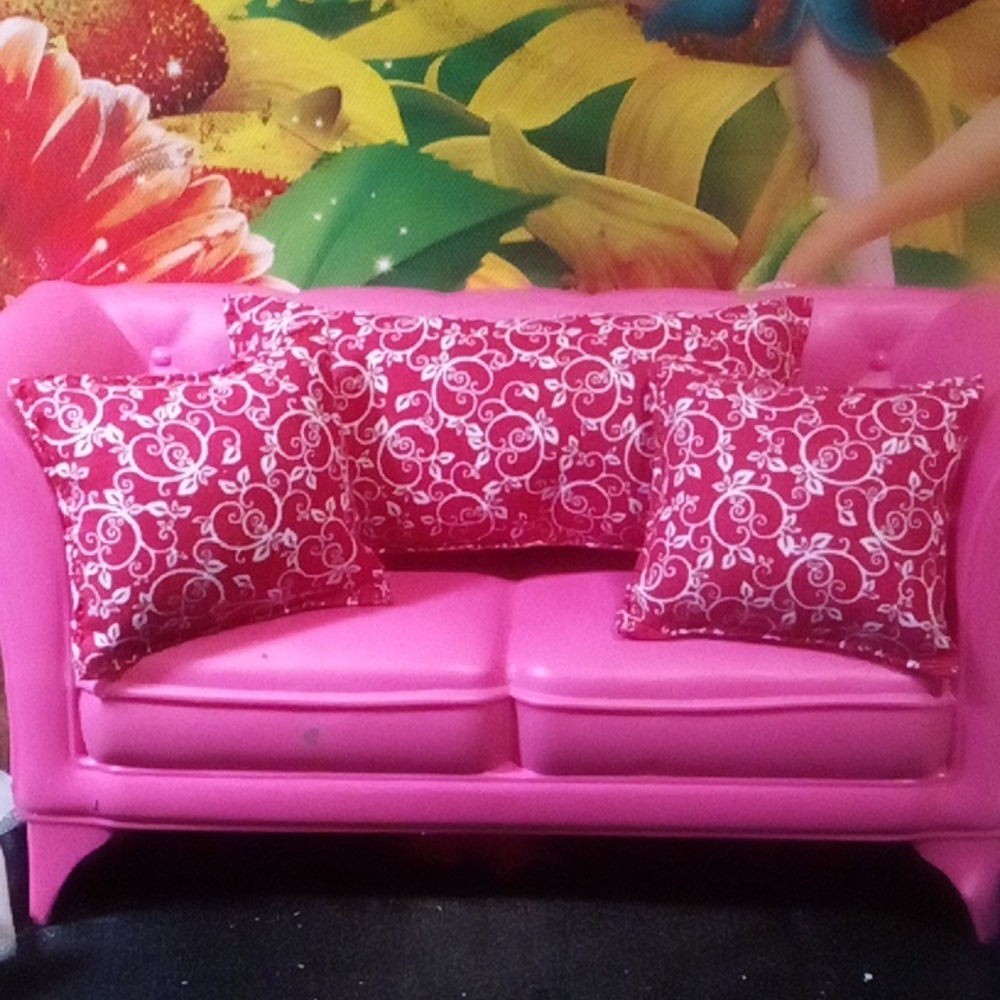 Dollhouse Decor Miniature Throw Pillows